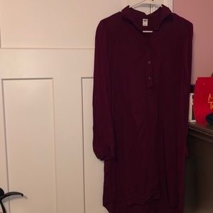 Burgundy dress